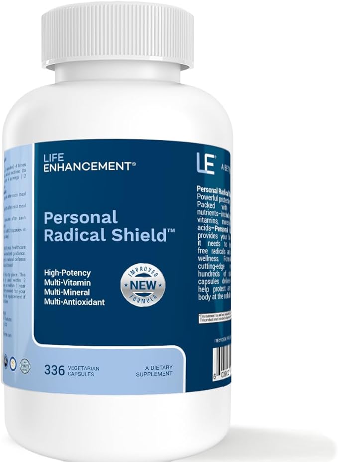 Life Enhancement Radical Shield | 28 Vitamins Minerals Antioxidants &amp More | 112 Servings