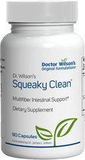 Dr. Wilson's Squeaky Clean Gut and Digestive Health with Fiber probiotics enzymes and More 90 Capsules