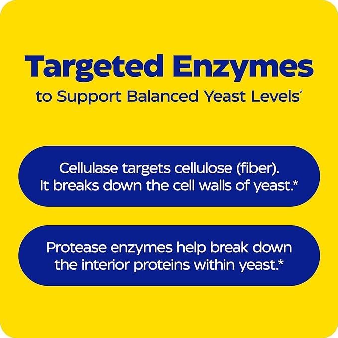 Enzymedica Candidase Enzymes for Gentle Cleansing Support Gut Health 120 Count