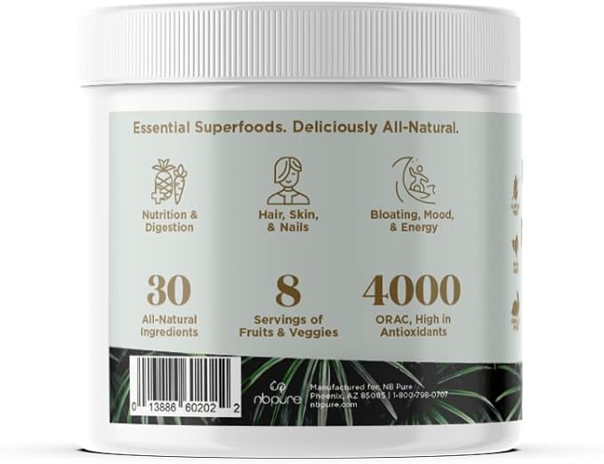 nbpure Earthy Andy Superfood Paradise Mango Pineapple 30 Servings