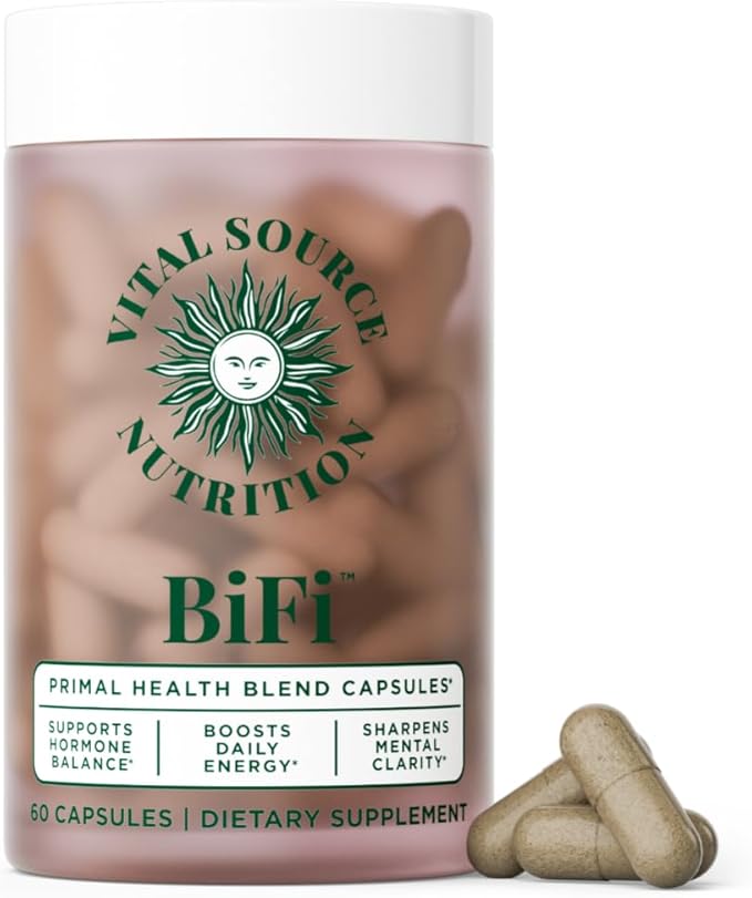 Vital Source Nutrition - BiFi Capsules - Beef Organ Primal Blend - Premium Ancestral Supplements for Women - Supports Hormone Health Energy &amp Stamina - Daily Vitality - No Artificial Ingredients