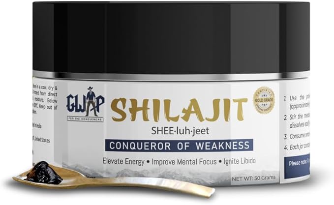 GWAP Shilajit Resin – 78% Fulvic Acid Shilajit Resin for Energy Stamina and Wellness Support with Maximum Potency