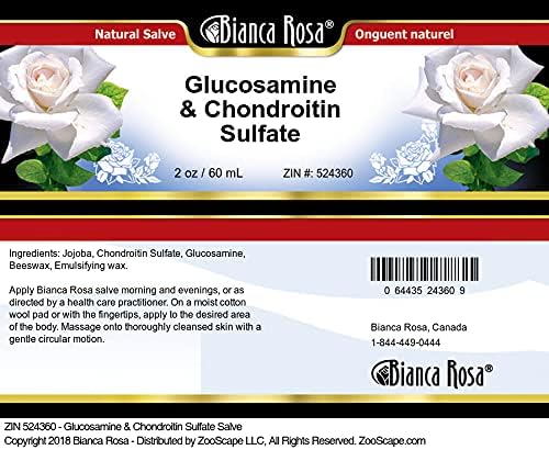 Bianca Rosa Glucosamine &amp Chondroitin Sulfate Salve (2 oz ZIN: 524360) - 2 Pack
