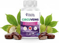 CircuVeins Circulation Support Supplement for Legs and Veins with Horse Chestnut Gotu Kola Butcher’s Broom and Grape Seed for Healthy Blood Flow and Leg Comfort – 60 Capsules