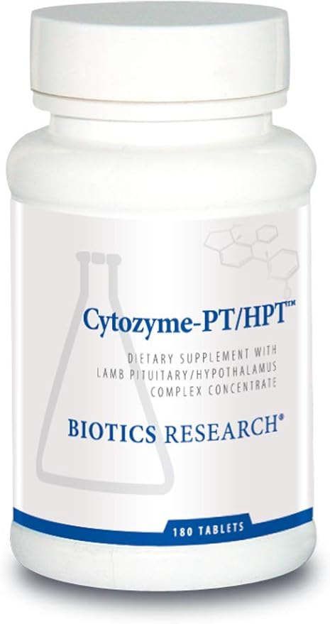 Biotics Research Cytozyme PT HPT Lamb Pituitary Hypothalamus Complex Supports Function of The Pituitary Gland and Hypothalamus Adrenal Health Brain Boost 180 Tablets