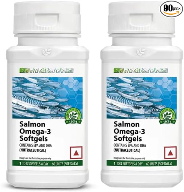 Salmon Omega-3 60 Softgels (Pack of 2)