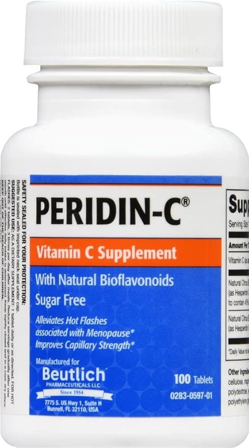 Peridin-C Vitamin C Tablets 100 Tablets (Pack of 4)