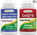 Best Naturals Acetyl L-Carnitine and Alpha Lipoic Acid 750 mg &amp CoQ10 600 mg