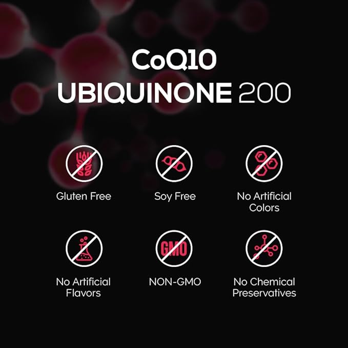 Intelligent Labs CoQ10 Ubiquinone 200mg Softgels | Coenzyme Q10 with MCT Oil for Max Absorption | Soy Sugar Gluten and GMO-Free | 120 Servings | 120 Days Supply