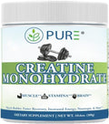 PURE® Creatine Monohydrate Powder - 300g 60 Servings Unflavored Micronized Creatine for Muscle Growth Strength &amp Recovery - 5g Per Serving - Lab Tested Non-GMO Made in USA