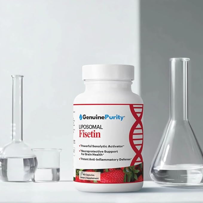Fisetin 150mg | Supplement for Aging Cognitive Support | Pure Fisetin Supplement - Powerful Serving Size | Gluten Free Vegan USA Made Non-GMO | 60 Capsules