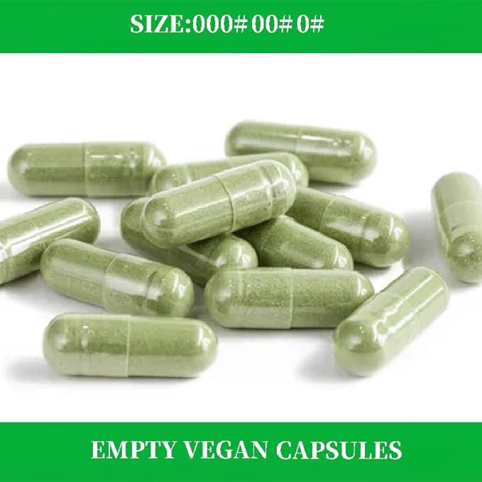Empty Vegan Capsules Clear 1000 Count Size 000 DIY Filling