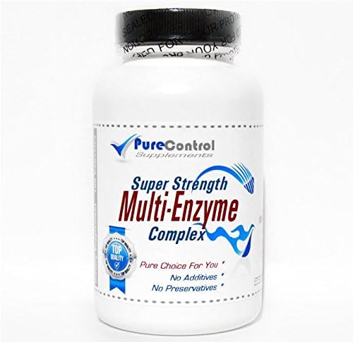 Super Strength Multi-Enzyme Complex // 100 Capsules // Pure // by PureControl Supplements