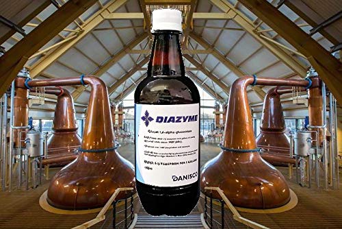 GLUCOAMYLASE AMYLASE ENZYME DIAZYME X4 AGGRESSIVE LIQUID CONVERTS ALL STARCH TO SUGAR IN WORT AND MASH REPLACES CONVERTASE AG300L