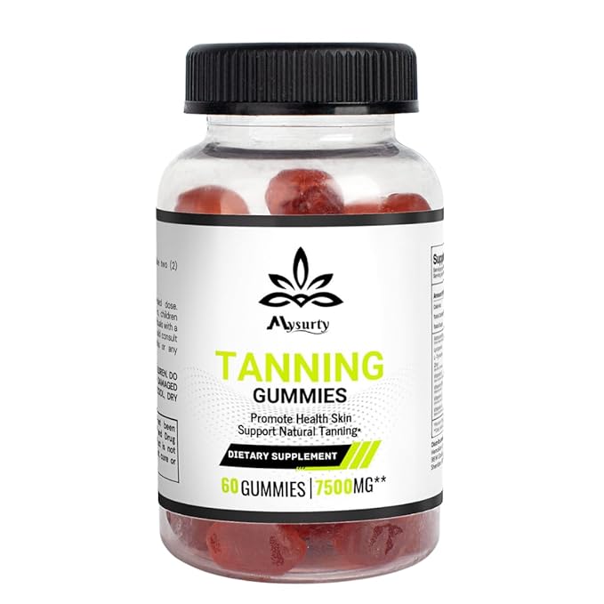 Tanning Gummies Super Tanning Daily Gummies | 60 Gummies | (Pack of 1)