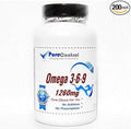 Omega 3-6-9 (Emulsified Dry) 1260mg // 200 Capsules // Pure // by PureControl Supplements