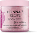 Donna's Recipe by Tabitha Brown | Vegan Strawberry Biotin Hair Skin &amp Nails Gummies – 10000 mcg Biotin Clean Non-GMO Gluten-Free 60 Gummies