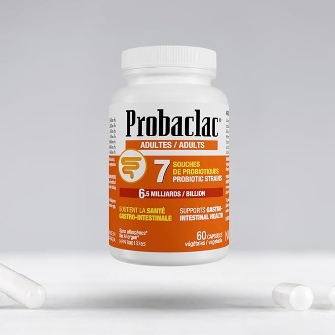 Probaclac Probiotics for Adults – Daily Gut Health &amp Immune Support Relieves Bloating &amp Supports Digestive Balance – 60 Shelf-Stable Capsules Dairy &amp Gluten Free(60)