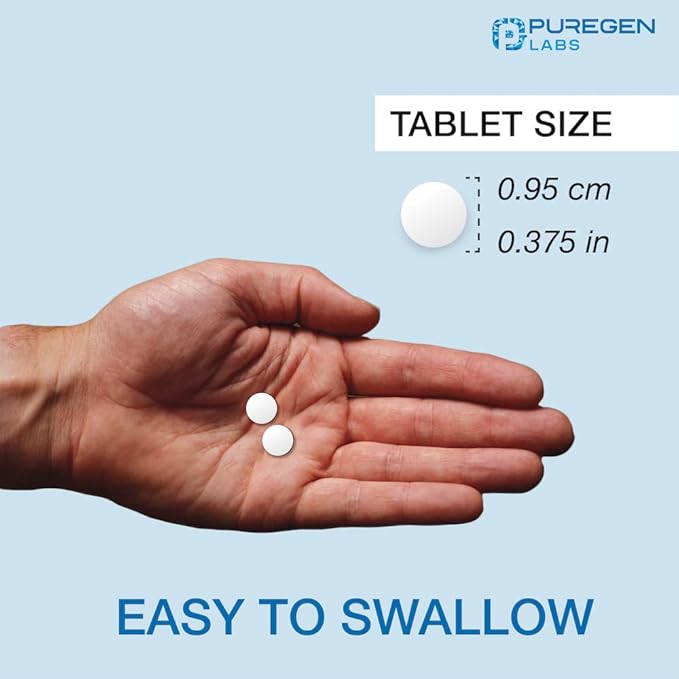 Puregen Labs Dairy Relief Fast Acting Lactase Enzyme 9000 FCC Lactose Intolerance Pills 360 Tablets