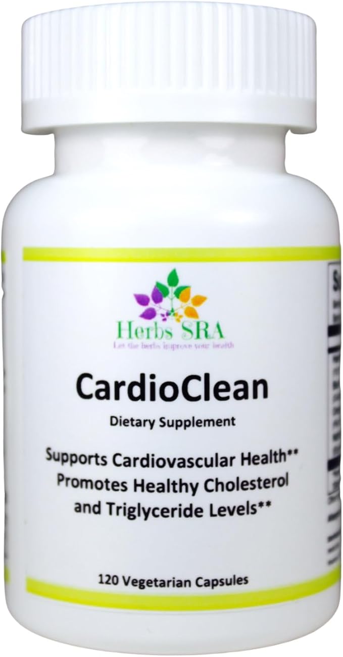 CARDIOCLEAN Omega-3 and Black Garlic Supplement – Supports Healthy Cholesterol Triglycerides &amp Circulation – Daily Cardiovascular Wellness Formula – 120 Vegetarian Capsules