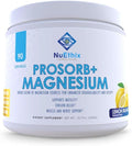 NuEthix Formulations Prosorb+ Magnesium Dietary Supplement 200mg Magnesium Blend to Support Physical &amp Mental Wellness Vitamin C Dairy-Free Gluten Free &amp Non-GMO Lemon Italian Ice 90 Se