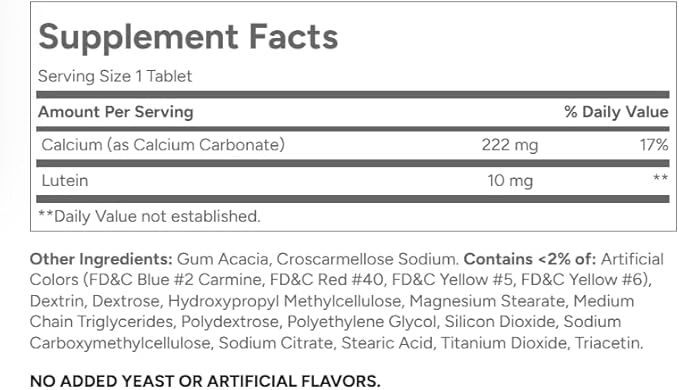 21st Century Lutein 10 mg Tablets 60 Tablets (3) - Buy Packs and Save (Pack of 3)