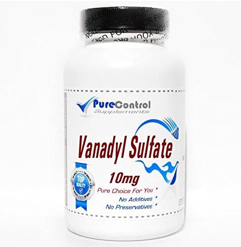 Vanadyl Sulfate 10mg // 100 Capsules // Pure // by PureControl Supplements