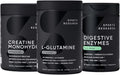 Sports Research Workout Recovery Pack - L-Glutamine (100 Servings) Creatine Monohydrate (60 Servings) and Digestive Enzymes with Probiotics &amp Ginger (90 Capsules) - Non-GMO Vegan &amp Gluten Fr