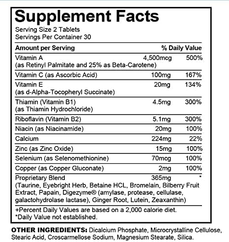 (3 Pack) Esmond Natural: Lutein Complex (Supports Eye Health) GMP Natural Product Assn Certified Made in USA - 180 Tablets