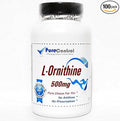 L-Ornithine 500mg // 100 Capsules // Pure // by PureControl Supplements