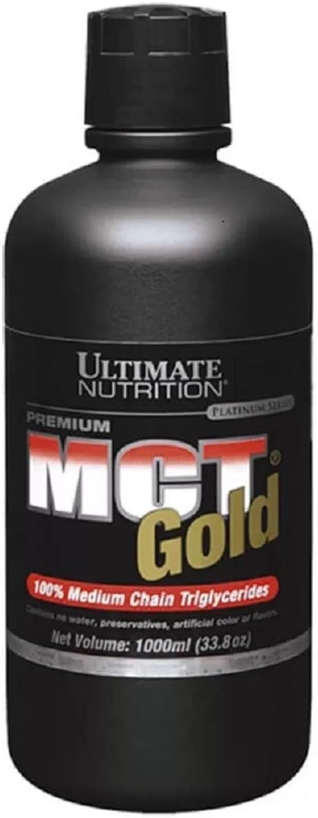 Ultimate Nutrition MCT Gold Medium Chain Triglycerides Helps to Provide Energy No Water Artificial Color or Flavors 33.8 fl. oz./1000 mL