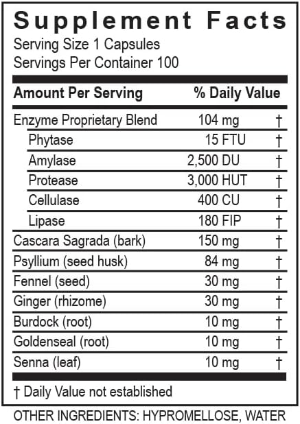 TRANSFORMATION THE GENESIS OF GOOD HEALTH Enzymes ReleaseZyme Blend Supplement with Natural Herbs Advanced Digestive Support Formula with Protease Helps Break Down Proteins Plant Based Enzymes 100