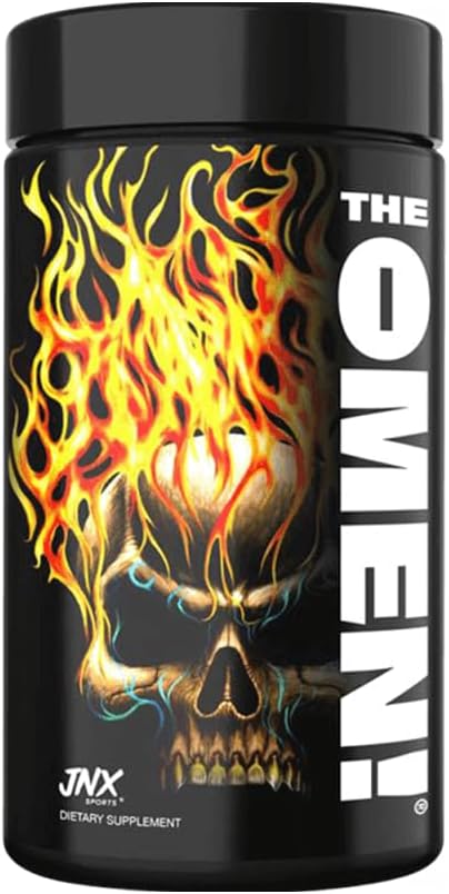 JNX SPORTS The Omen! Thermogenic Fat Burner – Fat Burner for Men &amp Women with Acetyl-L-Carnitine | Appetite Suppressant &amp Weight Loss Supplement | 100 Capsules