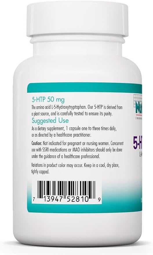 Allergy Research Group NutriCology 5-HTP - Delivers 50 mg L-5-Hydroxytryptophan - Supports Serotonin Pathways a Positive Outlook &amp Restfuness - 150 Servings - 150 Capsules