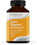 LifeSeasons GLP-1 Support Supplement – Appetite Control Weight Management Metabolism Booster with Berberine Chromium EGCG Green Coffee Bean &amp Red Chili Peppers - 120 Capsules