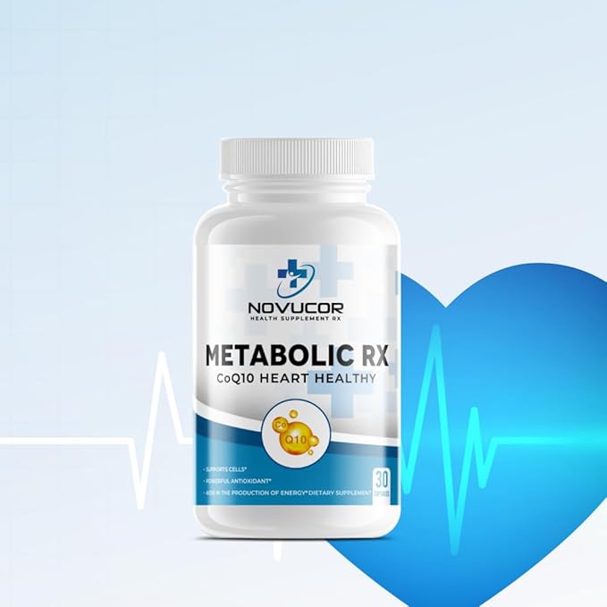 CoQ10 Ubiquinone Supplement 30 Capsules Energy and Cellular Health Support
