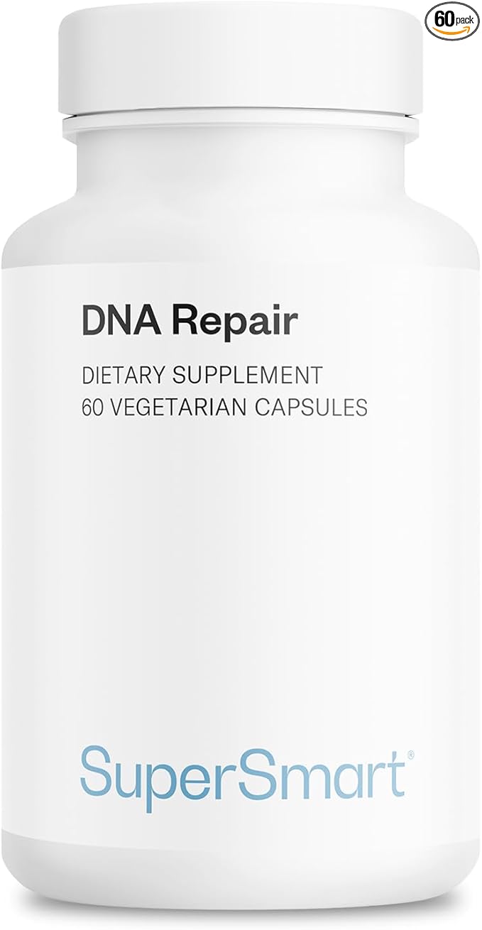 Supersmart DNA Repair (Advanced Formula) - with AC-11 Sulforaphane Glucosinolate SOD Gliadins Complex - High Potency Antioxidant Supplement | Non-GMO &amp Gluten Free - 60 Vegetarian Capsules