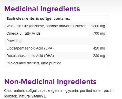 Webber Naturals Omega-3 Extra Strength 700 mg EPA/DHA · Super Concentrated 100 softgels