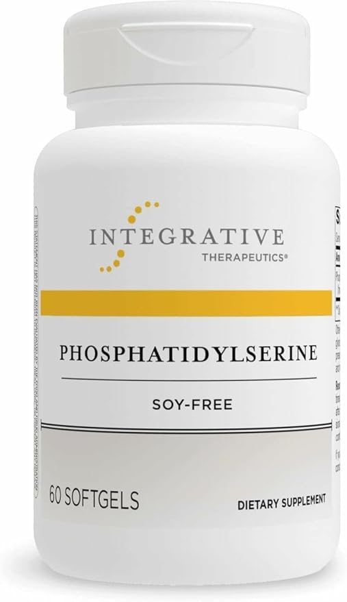 Integrative Therapeutics Phosphatidylserine - Brain Function Support Supplement* - Supports Healthy Stress Response* - Gluten-Free Soy-Free &amp Dairy-Free - 60 Softgels (60 Servings)