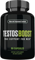 Advanced Formula TestosBoost Pills TestoBoost Dietary Supplements 90 Vegetable Capsules 1 Month Supply