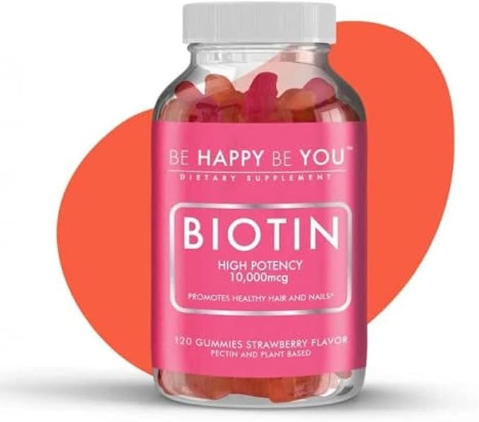 Biotin BE HAPPY BE YOU 120.0 Count (Pack of 1)