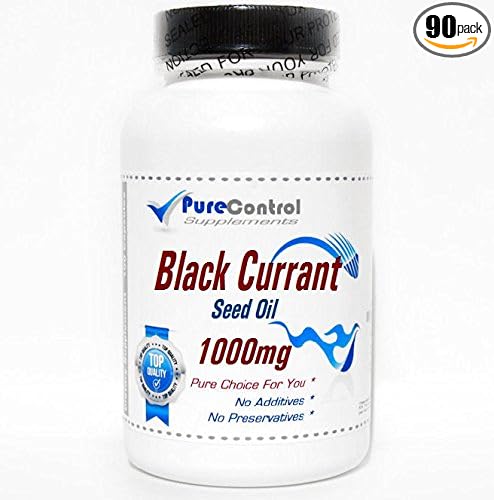 Black Currant Seed Oil 1000mg // 90 Capsules // Pure // by PureControl Supplements