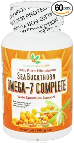 Seabuck Wonders - Sea Buckthorn Omega-7 Complete 500 mg. - 60 Softgels