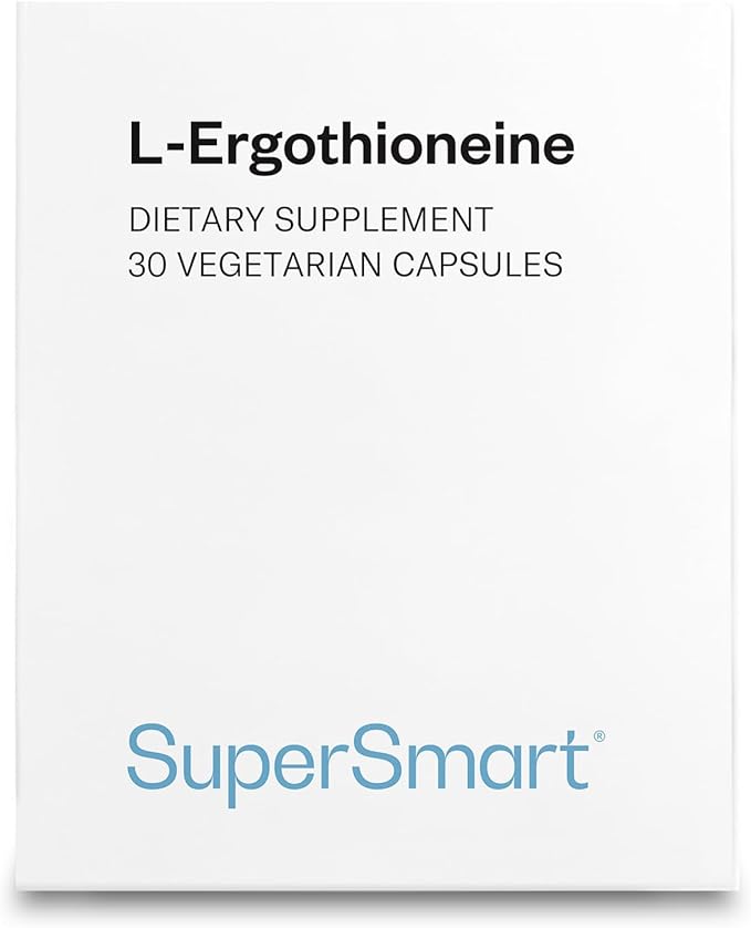 Supersmart L-Ergothioneine Supplement 5mg per Day (Advanced Antioxidant) | Non-GMO - 30 Vegetarian Capsules
