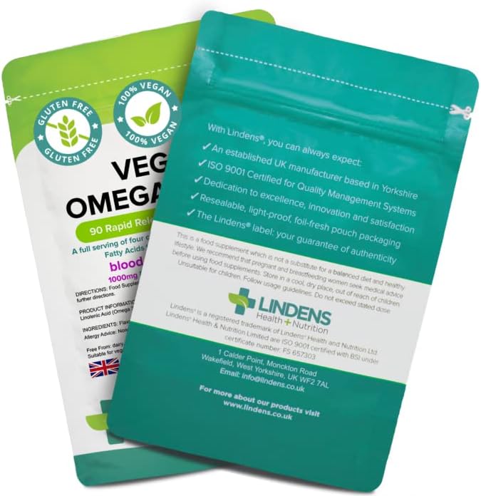 Vegan Omega 3 6 &amp 9 1000mg Capsules