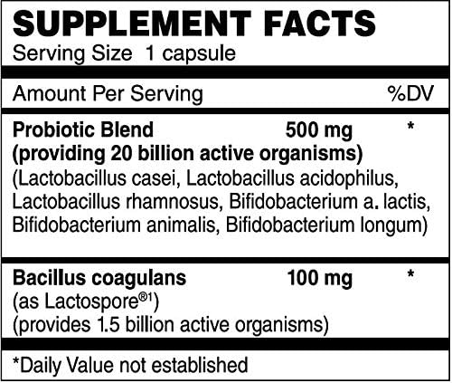 NUTRI-SUPREME RESEARCH Ultra Probiotic Blend 60 Vegetarian Capsules - Certified Kosher