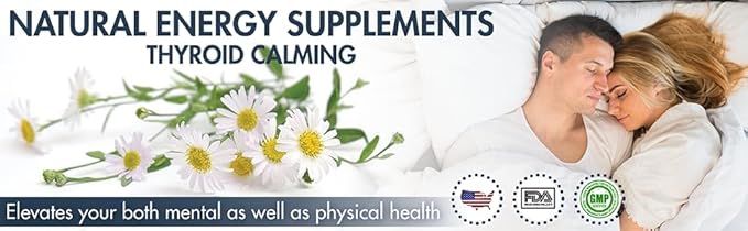 Thyroid Complex Pro - Natural Supplement for Thyroid Support Energy Focus and Metabolism (60 Capsules) with L-Tyrosine Vitamin B Iodine Magnesium Zinc &amp B-12 for Men and Women