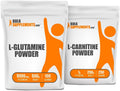 BulkSupplements L-Glutamine 500g + L-Carnitine 250g Bundle