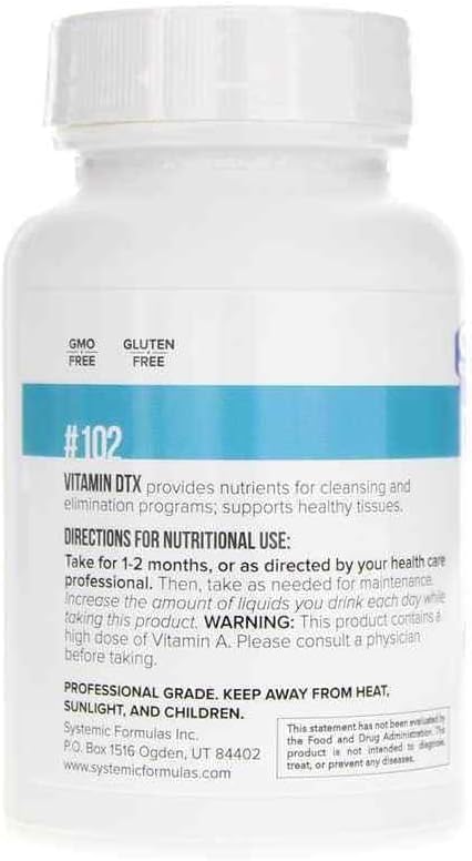 Systemic Formulas Bio Nutriment ACX – Vitamin DTX Formula – 60 Capsules | Whole Body Support with Bioavailable Nutrients (Pack of 2)