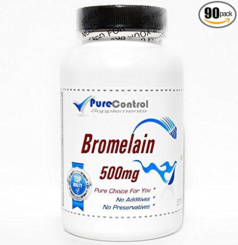 Bromelain 500mg // 90 Capsules // Pure // by PureControl Supplements